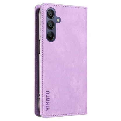YIKATU YK-004 For Samsung Galaxy A16 5G Case Leather Skin-Touch Phone Cover Magnetic Auto-Absorbed