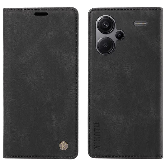 YIKATU YK-004 For Xiaomi Redmi Note 13 Pro+ 5G Case Leather Skin-Touch Phone Cover Magnetic Auto-Absorbed
