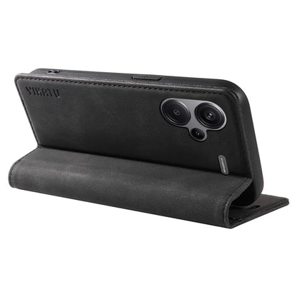 YIKATU YK-004 For Xiaomi Redmi Note 13 Pro+ 5G Case Leather Skin-Touch Phone Cover Magnetic Auto-Absorbed