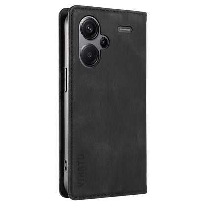 YIKATU YK-004 For Xiaomi Redmi Note 13 Pro+ 5G Case Leather Skin-Touch Phone Cover Magnetic Auto-Absorbed