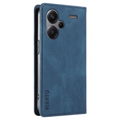 YIKATU YK-004 For Xiaomi Redmi Note 13 Pro+ 5G Case Leather Skin-Touch Phone Cover Magnetic Auto-Absorbed