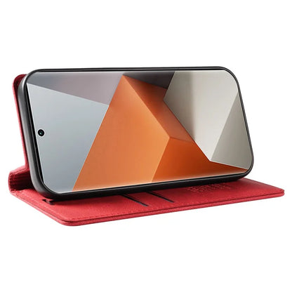 YIKATU YK-004 For Xiaomi Redmi Note 13 Pro+ 5G Case Leather Skin-Touch Phone Cover Magnetic Auto-Absorbed