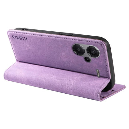YIKATU YK-004 For Xiaomi Redmi Note 13 Pro+ 5G Case Leather Skin-Touch Phone Cover Magnetic Auto-Absorbed