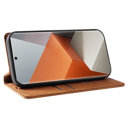 YIKATU YK-004 For Xiaomi Redmi Note 13 Pro+ 5G Case Leather Skin-Touch Phone Cover Magnetic Auto-Absorbed