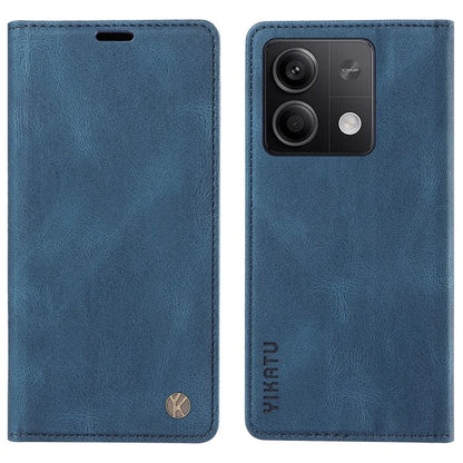 YIKATU YK-004 For Xiaomi Poco X6 5G / Redmi Note 13 Pro 5G Case Leather Skin-Touch Phone Cover Magnetic Auto-Absorbed