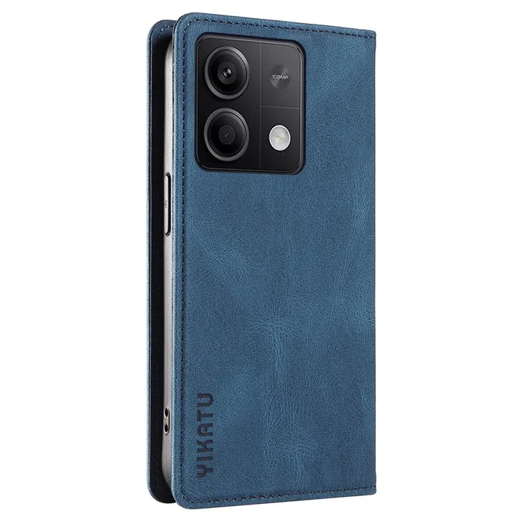 YIKATU YK-004 For Xiaomi Poco X6 5G / Redmi Note 13 Pro 5G Case Leather Skin-Touch Phone Cover Magnetic Auto-Absorbed