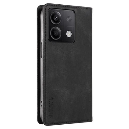YIKATU YK-004 For Xiaomi Poco X6 5G / Redmi Note 13 Pro 5G Case Leather Skin-Touch Phone Cover Magnetic Auto-Absorbed