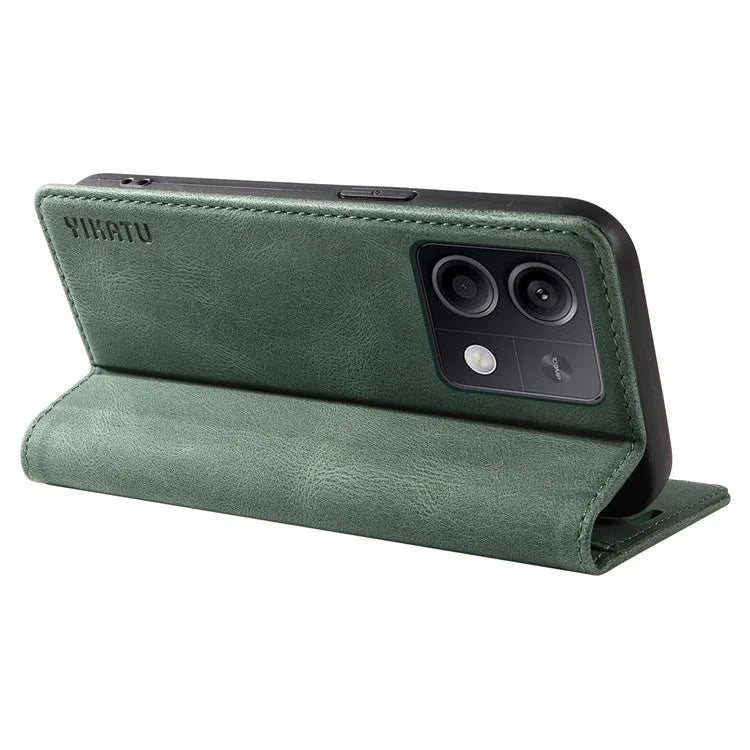 YIKATU YK-004 For Xiaomi Poco X6 5G / Redmi Note 13 Pro 5G Case Leather Skin-Touch Phone Cover Magnetic Auto-Absorbed