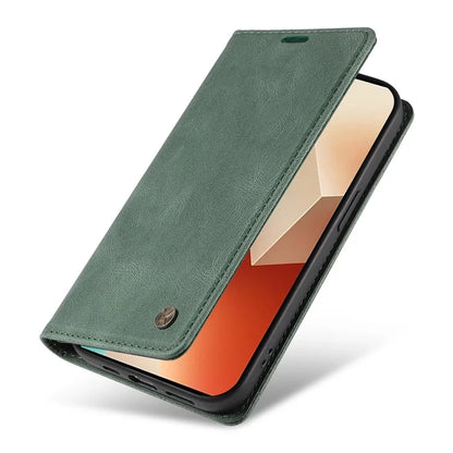 YIKATU YK-004 For Xiaomi Poco X6 5G / Redmi Note 13 Pro 5G Case Leather Skin-Touch Phone Cover Magnetic Auto-Absorbed