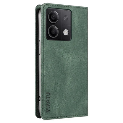 YIKATU YK-004 For Xiaomi Poco X6 5G / Redmi Note 13 Pro 5G Case Leather Skin-Touch Phone Cover Magnetic Auto-Absorbed