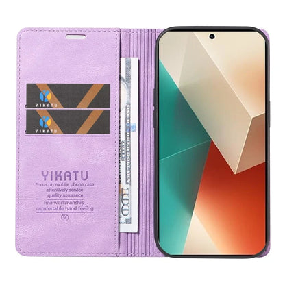 YIKATU YK-004 For Xiaomi Poco X6 5G / Redmi Note 13 Pro 5G Case Leather Skin-Touch Phone Cover Magnetic Auto-Absorbed