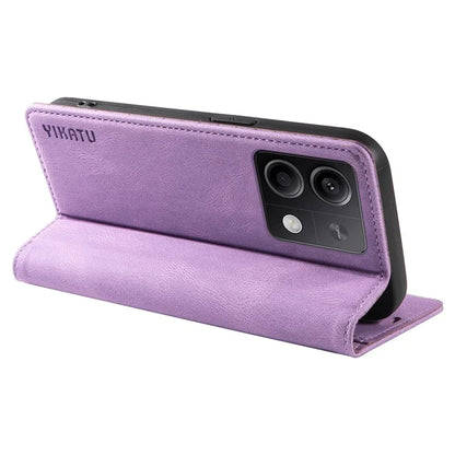 YIKATU YK-004 For Xiaomi Poco X6 5G / Redmi Note 13 Pro 5G Case Leather Skin-Touch Phone Cover Magnetic Auto-Absorbed