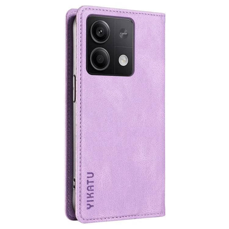 YIKATU YK-004 For Xiaomi Poco X6 5G / Redmi Note 13 Pro 5G Case Leather Skin-Touch Phone Cover Magnetic Auto-Absorbed