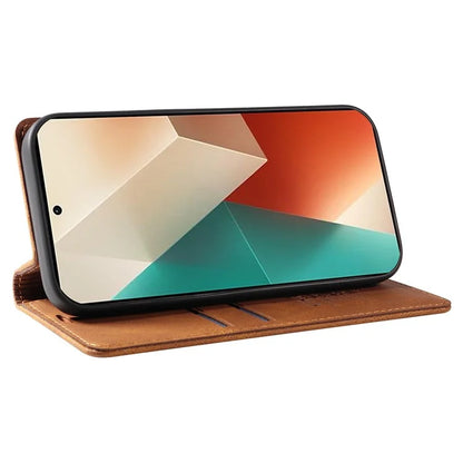 YIKATU YK-004 For Xiaomi Poco X6 5G / Redmi Note 13 Pro 5G Case Leather Skin-Touch Phone Cover Magnetic Auto-Absorbed