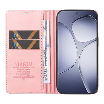 YIKATU YK-004 For Xiaomi Redmi K70 Ultra Case Leather Skin-Touch Phone Cover Magnetic Auto-Absorbed