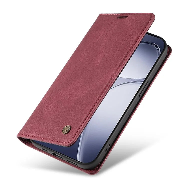 YIKATU YK-004 For Xiaomi Redmi K70 Ultra Case Leather Skin-Touch Phone Cover Magnetic Auto-Absorbed