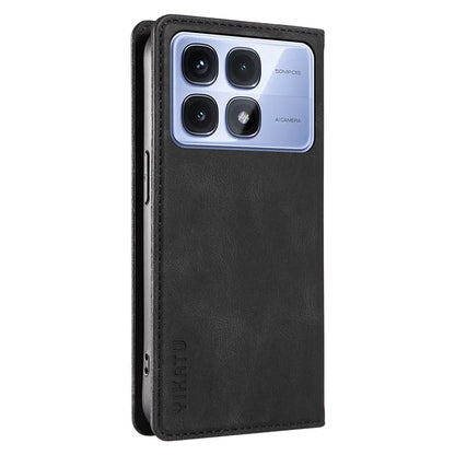 YIKATU YK-004 For Xiaomi Redmi K70 Ultra Case Leather Skin-Touch Phone Cover Magnetic Auto-Absorbed