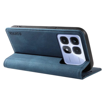 YIKATU YK-004 For Xiaomi Redmi K70 Ultra Case Leather Skin-Touch Phone Cover Magnetic Auto-Absorbed
