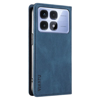 YIKATU YK-004 For Xiaomi Redmi K70 Ultra Case Leather Skin-Touch Phone Cover Magnetic Auto-Absorbed