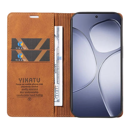 YIKATU YK-004 For Xiaomi Redmi K70 Ultra Case Leather Skin-Touch Phone Cover Magnetic Auto-Absorbed