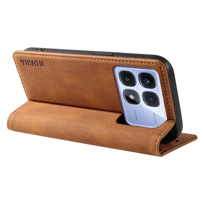 YIKATU YK-004 For Xiaomi Redmi K70 Ultra Case Leather Skin-Touch Phone Cover Magnetic Auto-Absorbed