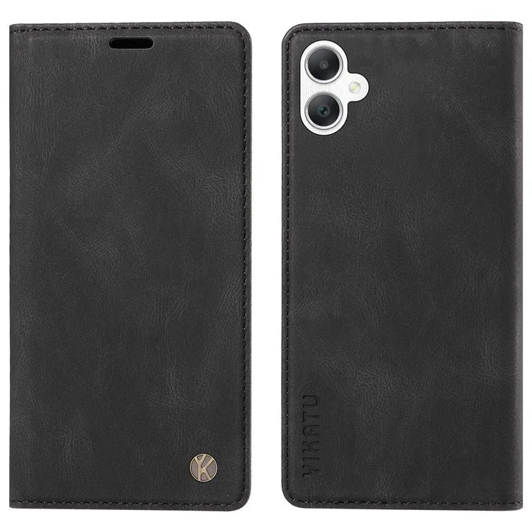 YIKATU YK-004 For Samsung Galaxy A06 Case Leather Skin-Touch Phone Cover Magnetic Auto-Absorbed