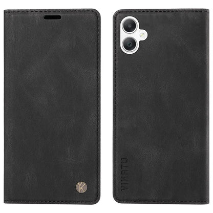 YIKATU YK-004 For Samsung Galaxy A06 Case Leather Skin-Touch Phone Cover Magnetic Auto-Absorbed