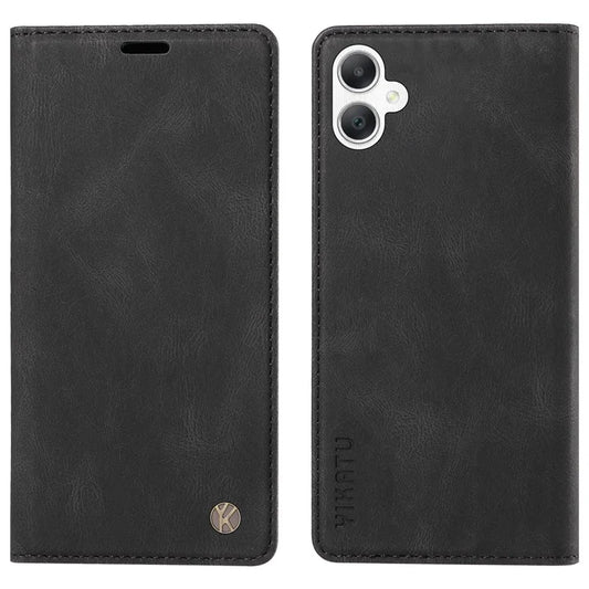 YIKATU YK-004 For Samsung Galaxy A06 Case Leather Skin-Touch Phone Cover Magnetic Auto-Absorbed