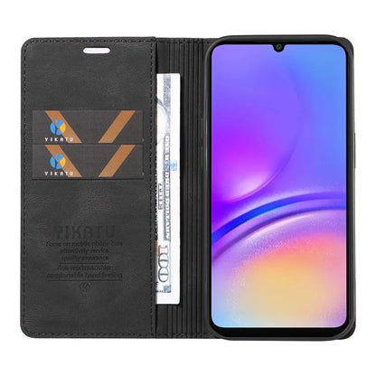 YIKATU YK-004 For Samsung Galaxy A06 Case Leather Skin-Touch Phone Cover Magnetic Auto-Absorbed