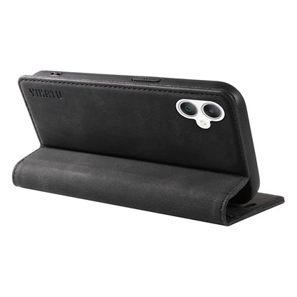 YIKATU YK-004 For Samsung Galaxy A06 Case Leather Skin-Touch Phone Cover Magnetic Auto-Absorbed