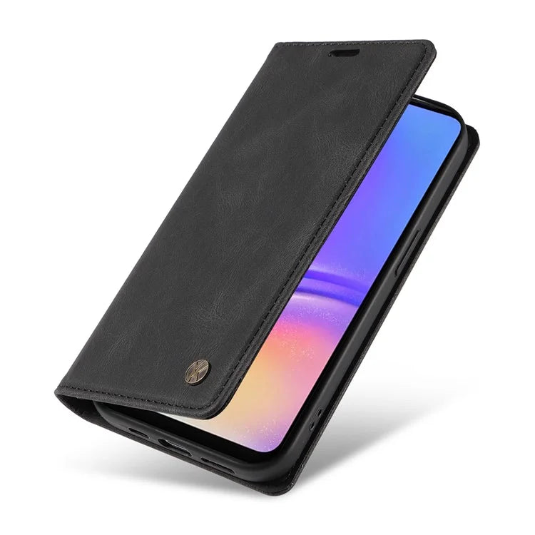 YIKATU YK-004 For Samsung Galaxy A06 Case Leather Skin-Touch Phone Cover Magnetic Auto-Absorbed