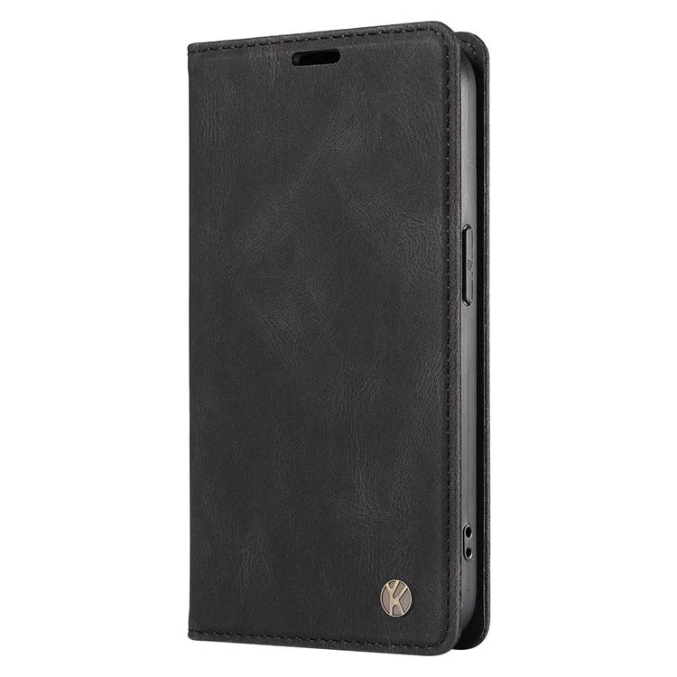 YIKATU YK-004 For Samsung Galaxy A06 Case Leather Skin-Touch Phone Cover Magnetic Auto-Absorbed