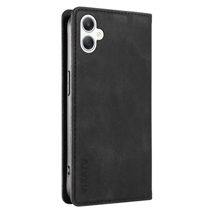 YIKATU YK-004 For Samsung Galaxy A06 Case Leather Skin-Touch Phone Cover Magnetic Auto-Absorbed