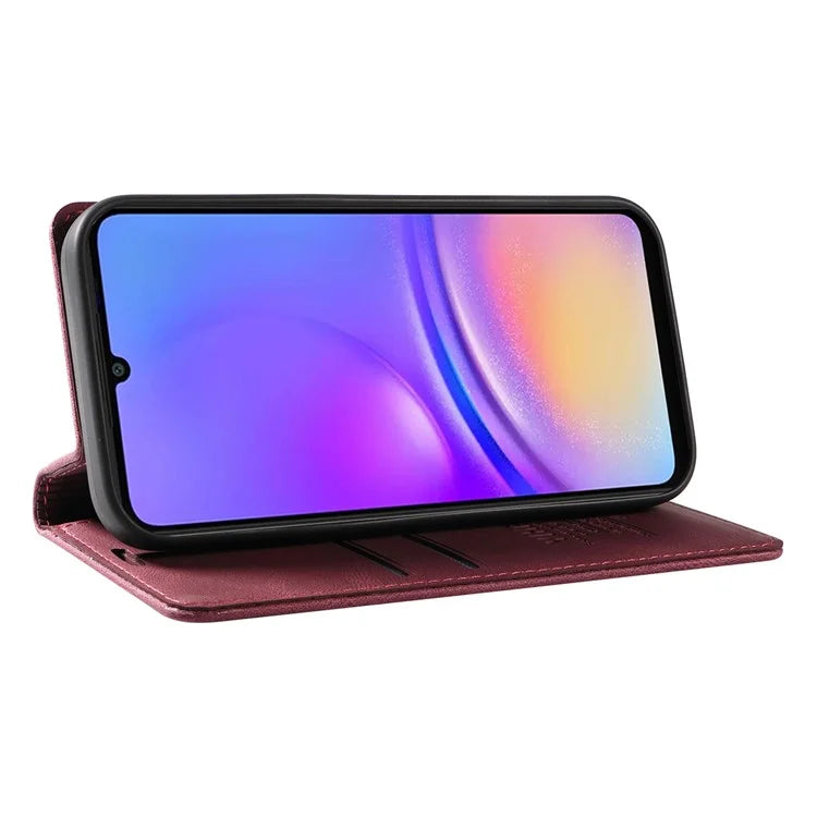 YIKATU YK-004 For Samsung Galaxy A06 Case Leather Skin-Touch Phone Cover Magnetic Auto-Absorbed