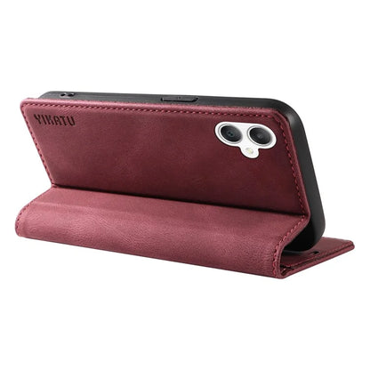 YIKATU YK-004 For Samsung Galaxy A06 Case Leather Skin-Touch Phone Cover Magnetic Auto-Absorbed