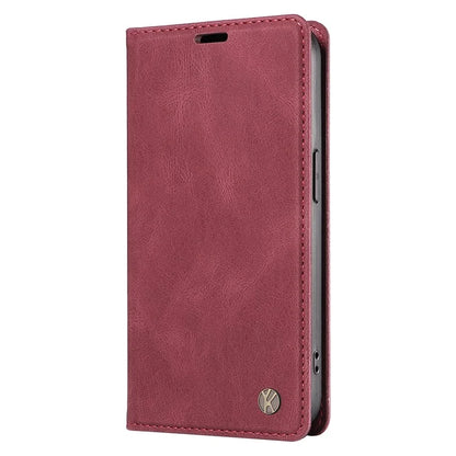 YIKATU YK-004 For Samsung Galaxy A06 Case Leather Skin-Touch Phone Cover Magnetic Auto-Absorbed