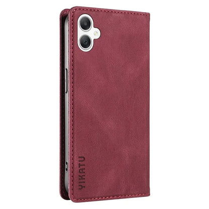 YIKATU YK-004 For Samsung Galaxy A06 Case Leather Skin-Touch Phone Cover Magnetic Auto-Absorbed