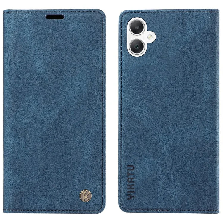 YIKATU YK-004 For Samsung Galaxy A06 Case Leather Skin-Touch Phone Cover Magnetic Auto-Absorbed