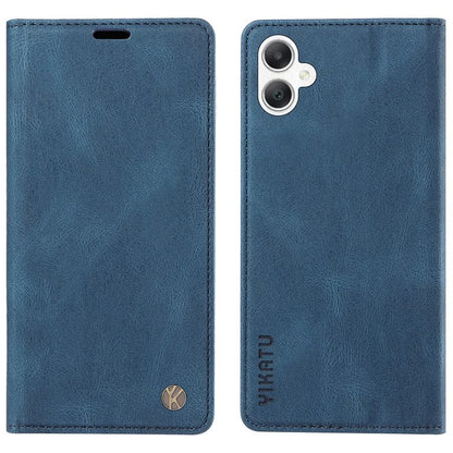 YIKATU YK-004 For Samsung Galaxy A06 Case Leather Skin-Touch Phone Cover Magnetic Auto-Absorbed