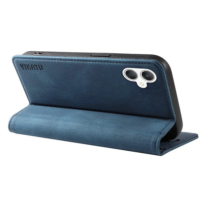 YIKATU YK-004 For Samsung Galaxy A06 Case Leather Skin-Touch Phone Cover Magnetic Auto-Absorbed