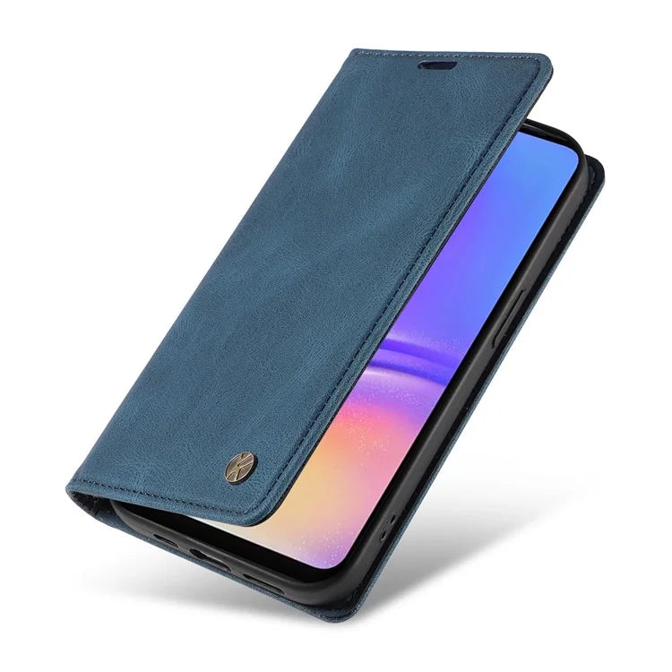 YIKATU YK-004 For Samsung Galaxy A06 Case Leather Skin-Touch Phone Cover Magnetic Auto-Absorbed