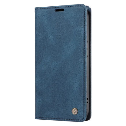 YIKATU YK-004 For Samsung Galaxy A06 Case Leather Skin-Touch Phone Cover Magnetic Auto-Absorbed