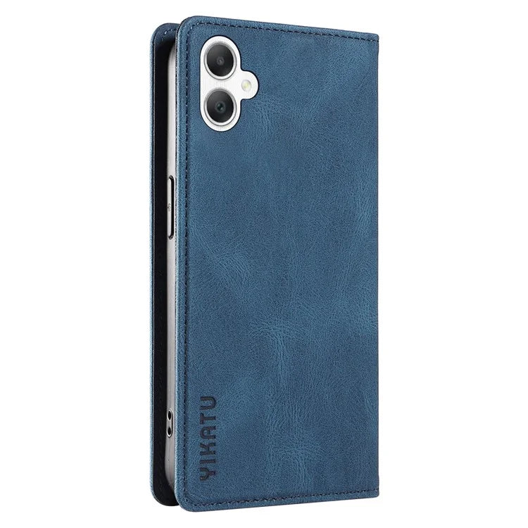 YIKATU YK-004 For Samsung Galaxy A06 Case Leather Skin-Touch Phone Cover Magnetic Auto-Absorbed