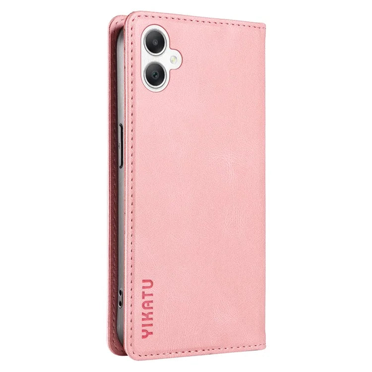 YIKATU YK-004 For Samsung Galaxy A06 Case Leather Skin-Touch Phone Cover Magnetic Auto-Absorbed