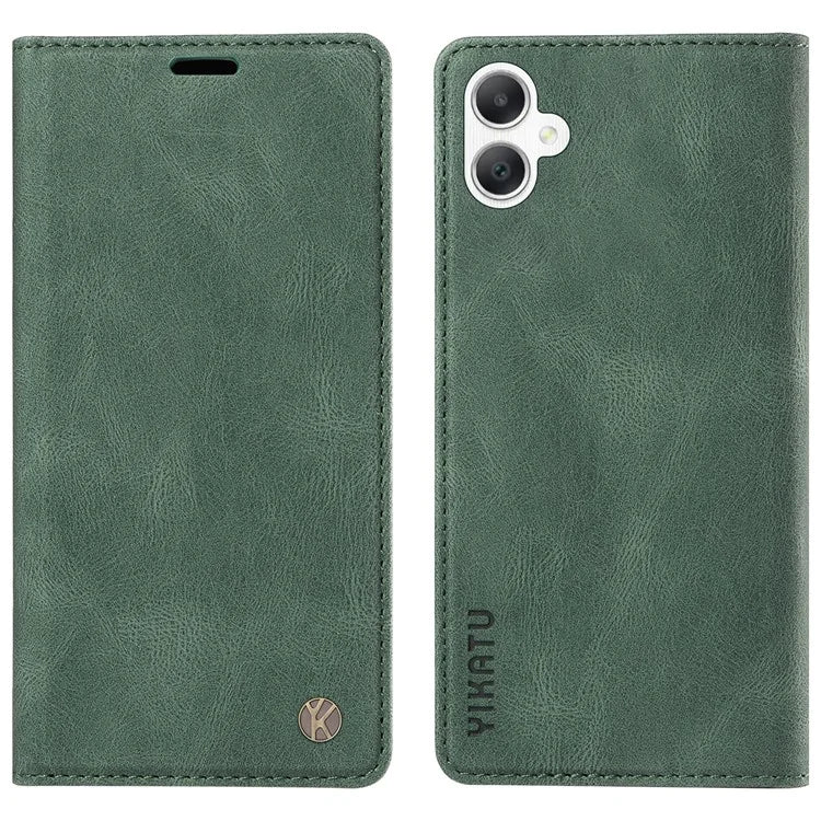 YIKATU YK-004 For Samsung Galaxy A06 Case Leather Skin-Touch Phone Cover Magnetic Auto-Absorbed