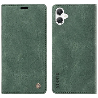 YIKATU YK-004 For Samsung Galaxy A06 Case Leather Skin-Touch Phone Cover Magnetic Auto-Absorbed