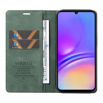 YIKATU YK-004 For Samsung Galaxy A06 Case Leather Skin-Touch Phone Cover Magnetic Auto-Absorbed