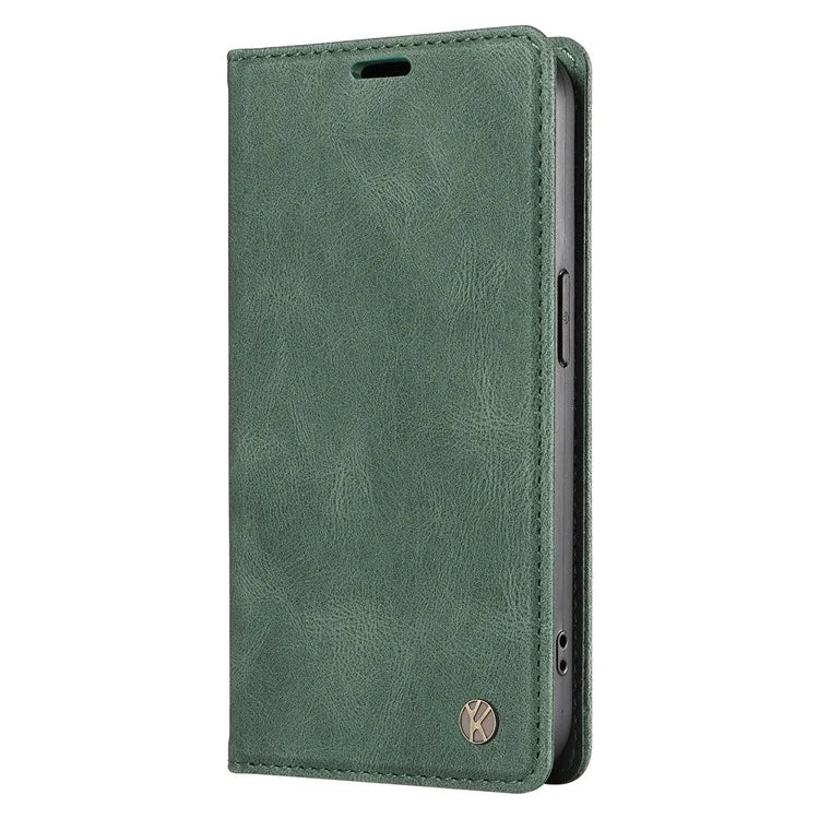 YIKATU YK-004 For Samsung Galaxy A06 Case Leather Skin-Touch Phone Cover Magnetic Auto-Absorbed