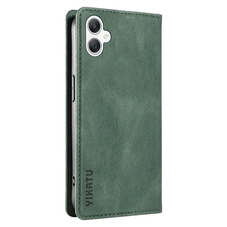 YIKATU YK-004 For Samsung Galaxy A06 Case Leather Skin-Touch Phone Cover Magnetic Auto-Absorbed