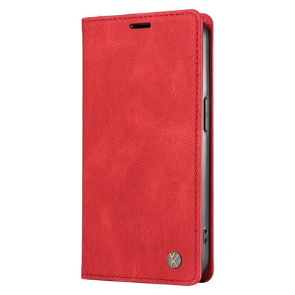 YIKATU YK-004 For Samsung Galaxy A06 Case Leather Skin-Touch Phone Cover Magnetic Auto-Absorbed